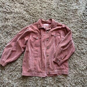 American Eagle Outfitters Pink Corduroy Jacket